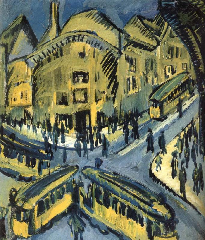 Ernst Ludwig Kirchner Nollendorfplatz Spain oil painting art